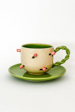 XICARA ROSIE  BEGE E VERDE