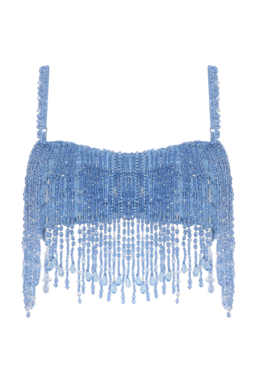 TOP CLARA FRINGE AZUL
